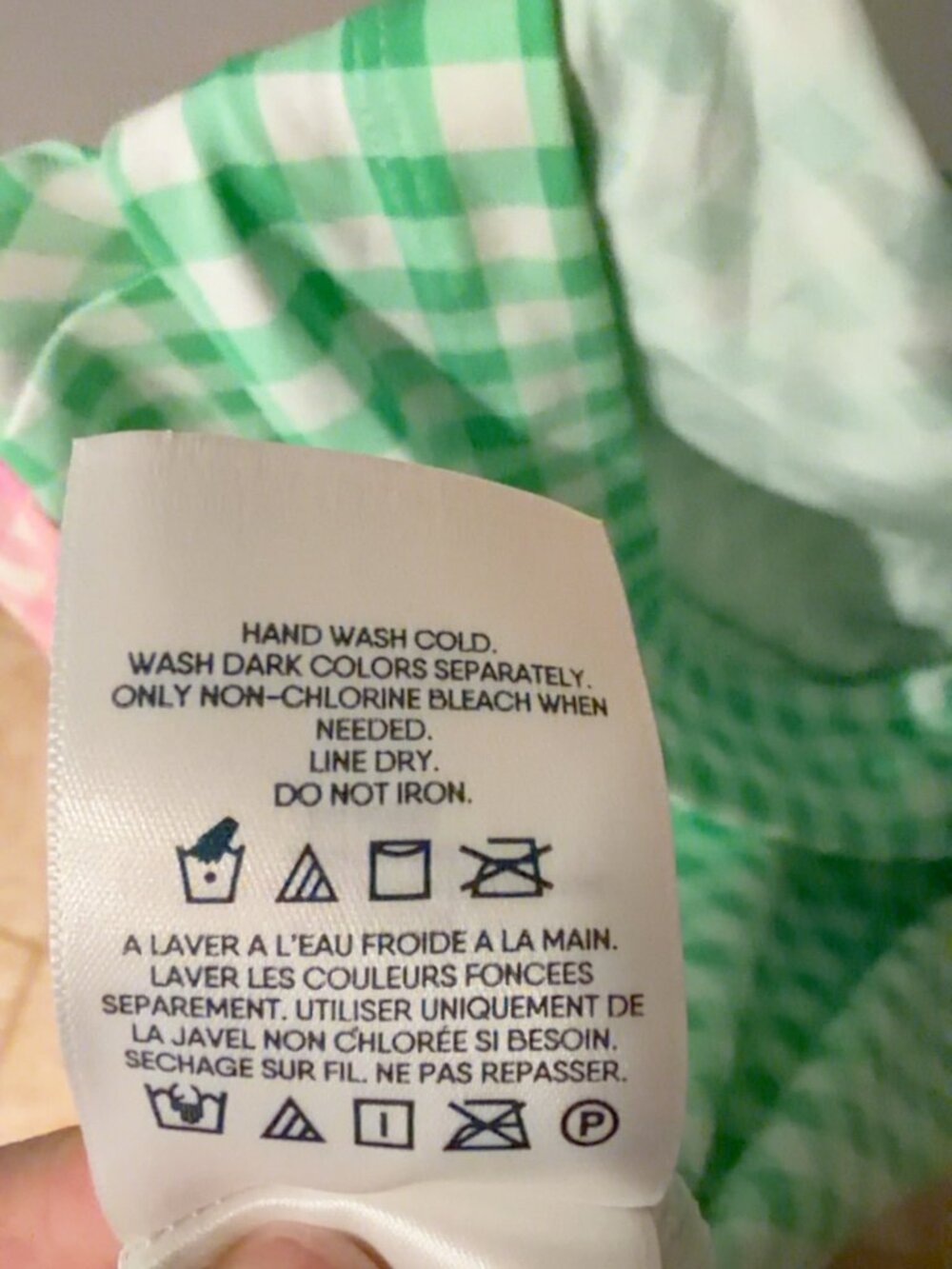 Draper James x Lands’ End Gingham Hooded Rash Guard Jacket M - Picture 2 of 6